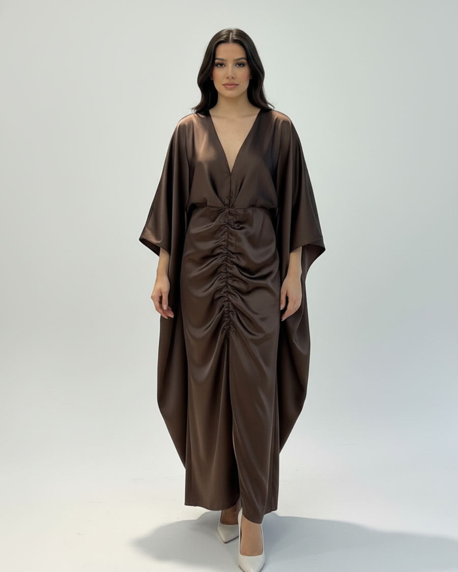 Vestido Cléa Marrón