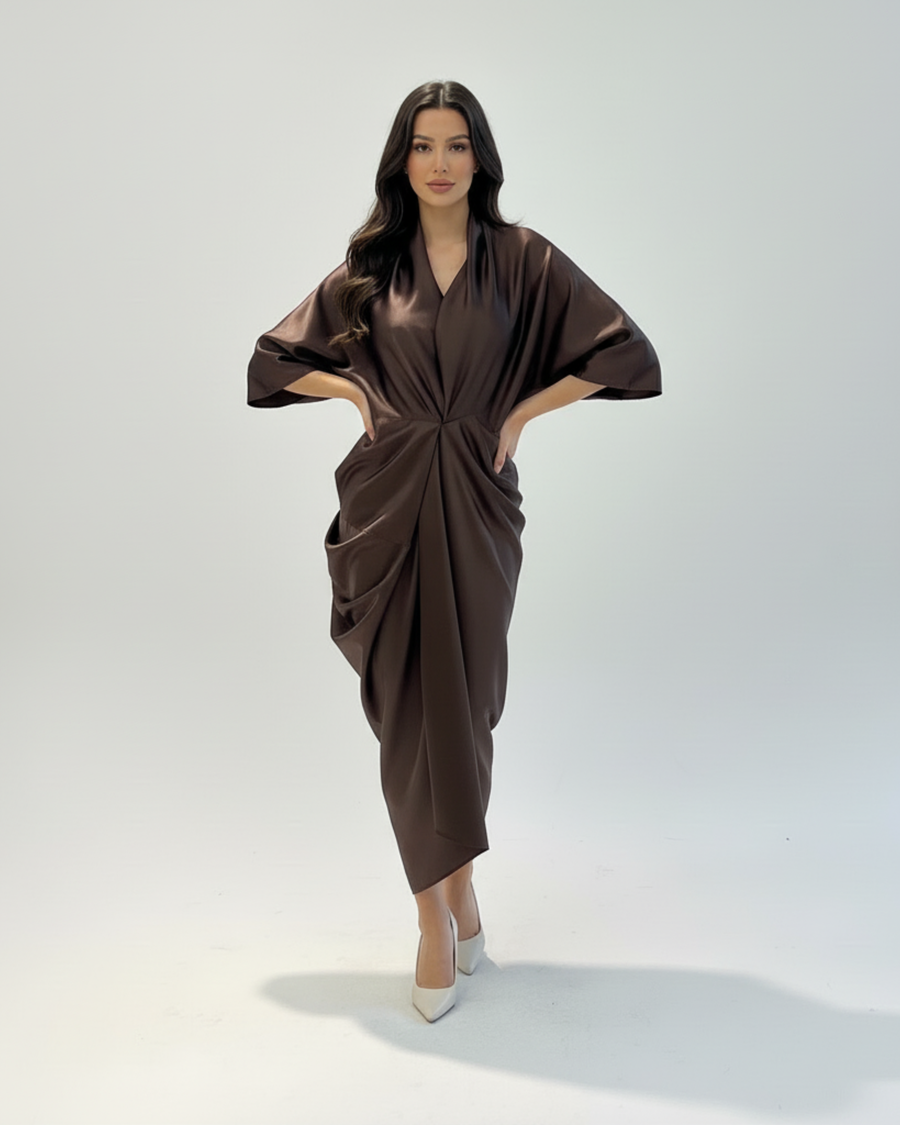 Vestido Lúmina Marrón