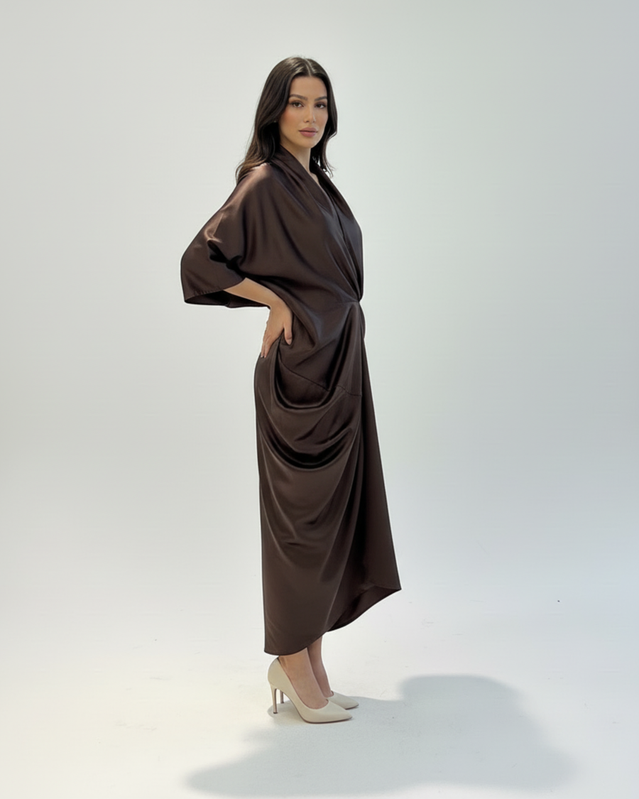 Vestido Lúmina Marrón