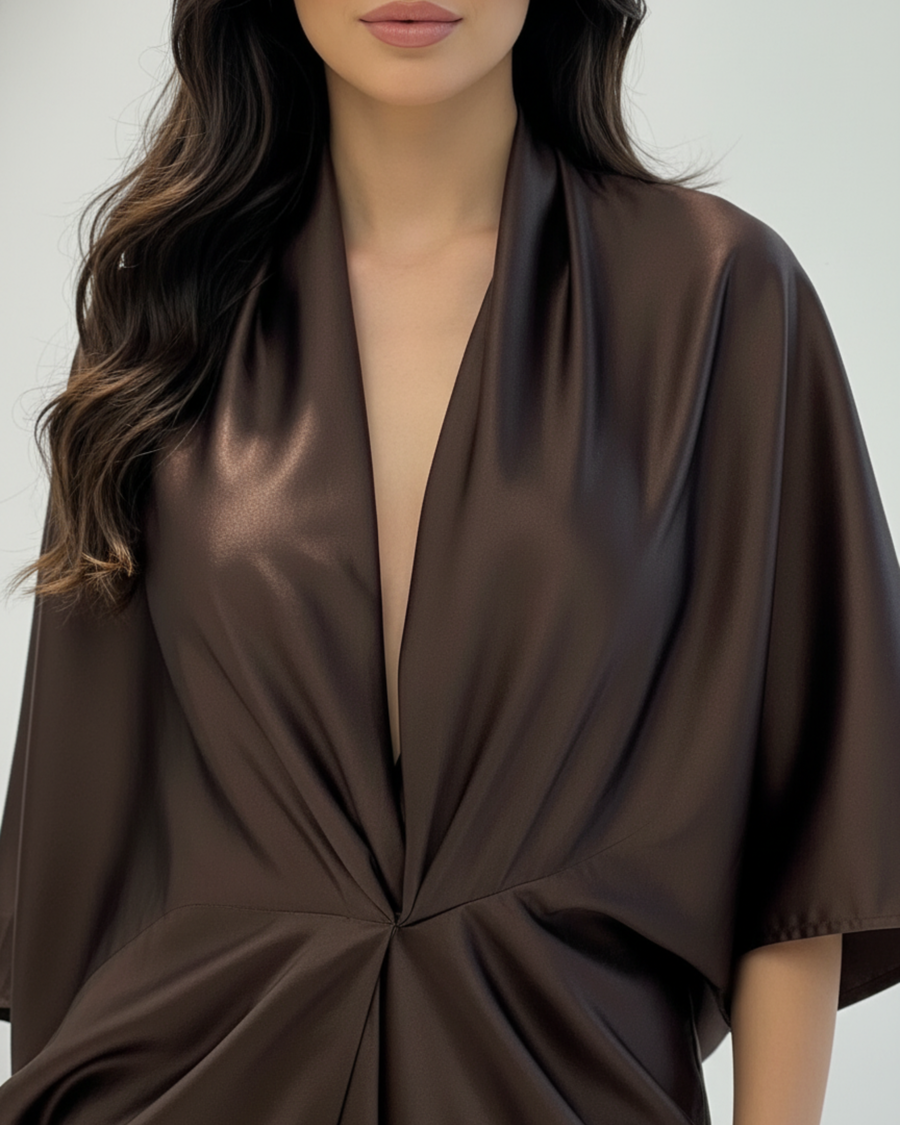 Vestido Lúmina Marrón