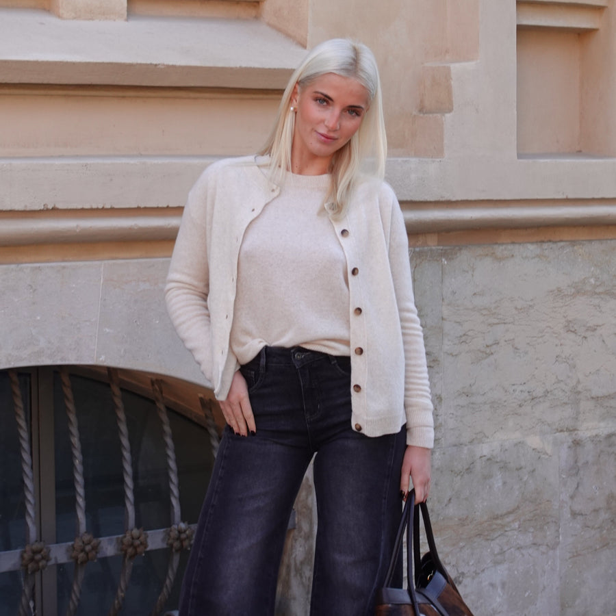 Twinset de Lana Linoa Beige