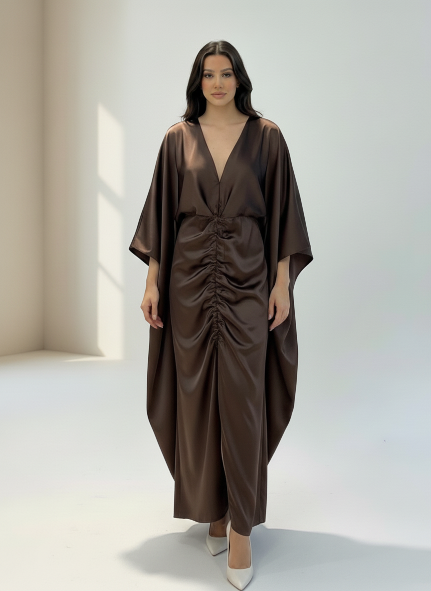 Vestido Cléa Marrón